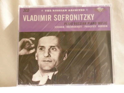 VLADIMIR SOFRONITZKY Russian Piano Music Archives Scriabin Prokofiev NEW 3 x CD - Image 1 of 2
