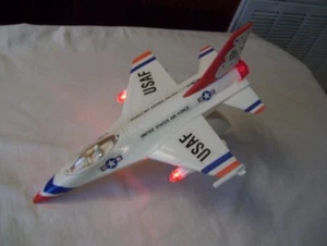 US Air Force Jet Toy With Trigger Lights & Sounds Pre-Owned - Picture 1 of 3
