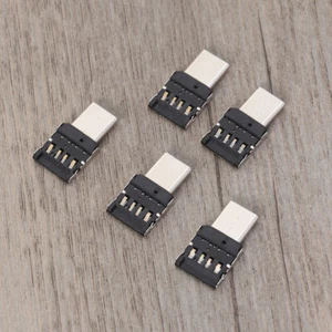 5pcs Aluminum Usb Adapter Usb Cable Connector Micro Usb Female Converter - Afbeelding 1 van 11