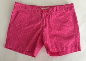 Outlooks Shorts Size 0 Pink With White Polka Dots - Picture 1 of 3