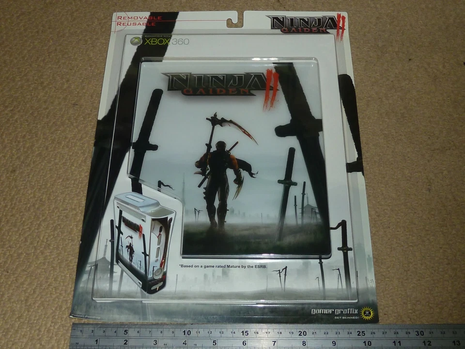 MICROSOFT XBOX 360 ORIGINAL NINJA GAIDEN 2 CONSOLE SKIN BRAND NEW! GAMER GRAFFIX - Image 1 of 2