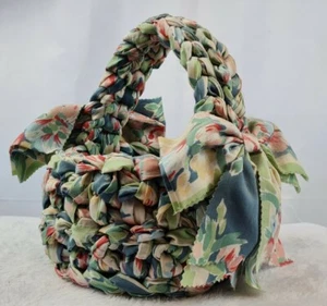 Beautiful Vintage Hand Crafted Fabric Basket Spring Easter  - Picture 1 of 6