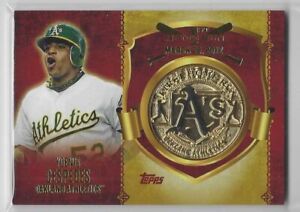2015 Topps First Home Run Medallions #FHRM-YC YOENIS CESPEDES A's