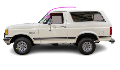 Se adapta a Ford F150 F250 F350 1980-1999 lado del conductor puerta delantera izquierda ventilación ventana de vidrio Foto 1 de 4