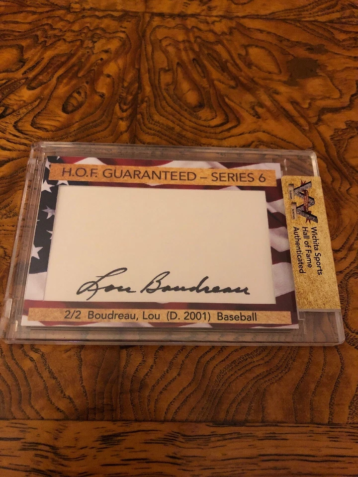 Lou Boudreau Cut Signature! (d.2001) Cleveland Indians,HOF! Clean! - Image 1 of 2
