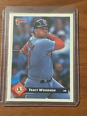 1993 Donruss Tracy Woodson #652 St. Louis Cardinals - Image 1 of 2