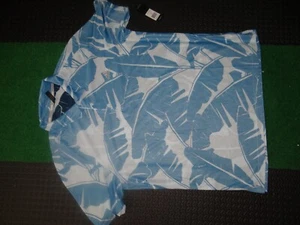 ADIDAS Men's Palm Leaf Mesh Golf Polo Shirt NWT Blue SIZE: EXTRA LARGE - Picture 1 of 18