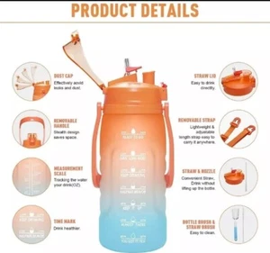 Paser Motivational 64oz Trinkflasche - Bild 1 von 9