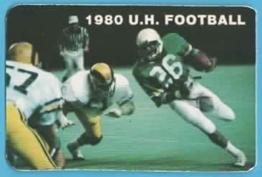 NCAA FOOTBALL 1980 HAWAII pocket schedule - Image 1 of 1