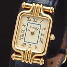 Zegarek na rękę Korlov Qz 453/C 0873 Kwadratowa tarcza z kości słoniowej Złoty Damski Ysd