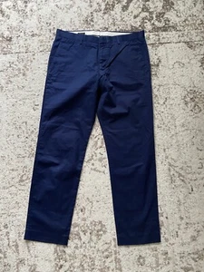 J Crew Ludlow Slim-fit Suit Pant Italian Cotton Chino Navy 32x 30 - $158 NWT - Picture 1 of 7