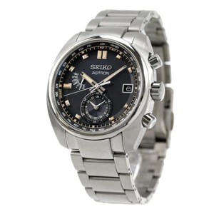 Seiko Astron SBXY003 Men`s Watch Titanium World Time Radio Solar - Picture 1 of 5