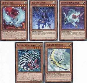 CARTA YU GI OH - N° 5 - BUJINGI - IBIS / WARG / CINGHIALE / CENTOPIEDI / RONDINE - Foto 1 di 1