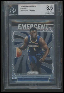 2019-20 Panini Prizm #7 Zion Williamson Emergent BGS 8.5 - Picture 1 of 2