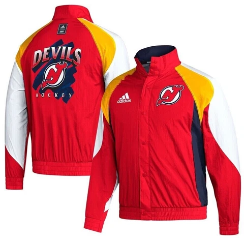 adidas New Jersey Devils Men's Large Reverse Retro 2.0 Full-Snap Jacket Licensed Cover