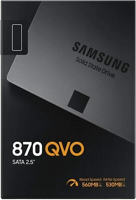 SAMSUNG 870 QVO Series 2.5" 1TB 1T SSD SATA III V-NAND internal SSD MZ-77Q1T0B - Image 1 of 4