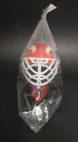 1996 ED BELFOUR CHICAGO BLACKHAWKS McDONALDS NHL Mini Goalie Mask Helmet Unopen Cover