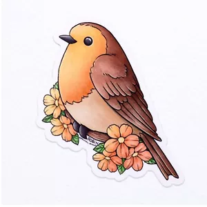 Pegatina Robin Bird - Vinilo impermeable - Imagen 1 de 2
