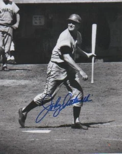 Johnny Antonelli Autographed 8x10 Photo At Bat / NY Giants RARE - Picture 1 of 1