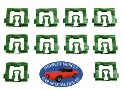 64-96 Ford Front Windshield Rear Window Reveal Molding Trim Clip 10pcs A66 - Image 1 of 4