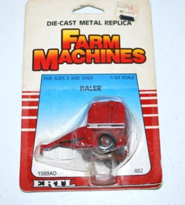 Vintage 1986 ERTL Farm Machine Case/IH Round Baler Diecast 1/64 scale NOS. - Picture 1 of 4