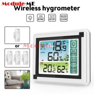 Thermometer Indoor Outdoor Digital LCD Hygrometer Temperature Humidity Meter New - Picture 1 of 16
