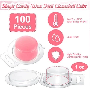 Scented Candle Mold 100pcs Wax Melt Mold for Diy Scented Candle Soap Making - Picture 1 of 11