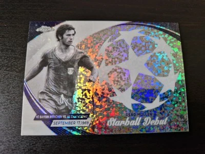 Gerd Muller 2023-24 Topps Chrome UEFA Football Card Starball Debut - Image 1 of 2