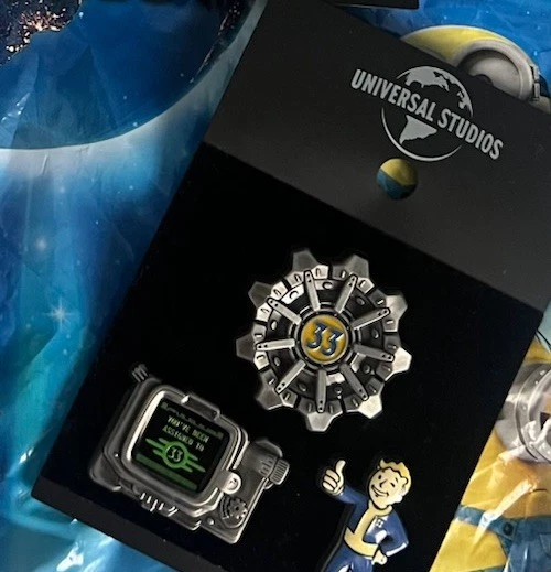FallOut pin set Universal Studios Hollywood Exclusive Halloween horror nights - Image 1 of 2