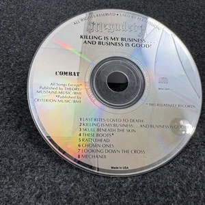Megadeth Killing Is My Business And Business Is Good Cd Combat These Boots - Imagen 1 de 10