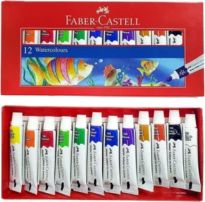 Faber-Castell Student Water Color Without Pencil - Pack of 12 (Assorted) - Picture 1 of 4