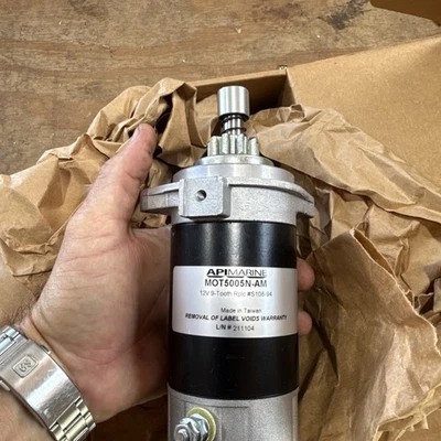 Motor de arranque API Marine MOT5005N-AM para fueraborda Yamaha  Foto 1 de 3