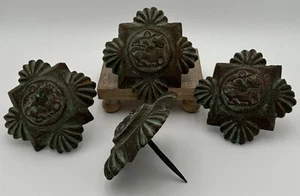 ANTIQUE CLAVOS Lt. of 4 SPANISH COLONIAL/REVIVAL Architectural Salvage - Picture 1 of 12