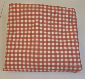VTG Ralph Lauren Twin Flat Sheet Blue Label Pink White Gingham NEW WITHOUT TAGS  - Picture 1 of 7