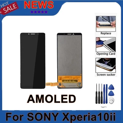 AMOLED LCD Display Screen For SONY Xperia 10ii/XQ-AU51/XQ-AU52/SO-41A/SOV43 Part - Image 1 of 4