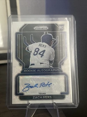 2022 Panini Prizm Rookie Auto White Wave Prizm /50 Zach Reks #RA-ZR Auto - Image 1 of 2