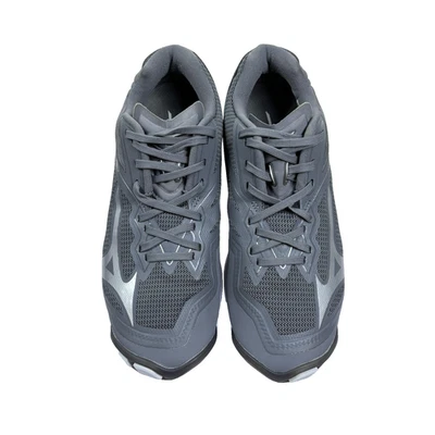 Zapatos de voleibol Mizuno Wave Lightning Z6 para mujer gris blanco talla 9 cancha interior Foto 1 de 4