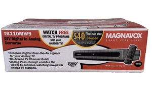 Magnavox DTV Digital To Analog TV Converter TB110MW9 New In Box with Remote - Picture 1 of 3