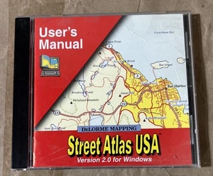 1993 Street Atlas USA Version 2.0 Delorme PC CD-Rom Windows 3.1 - Picture 1 of 2