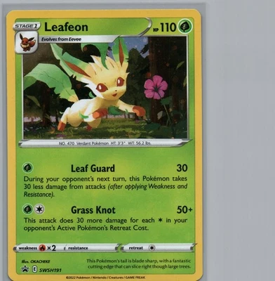 Leafeon | SWSH191 Promo | SWSH: Sword & Shield Promo Cards | LP - Image 1 of 2