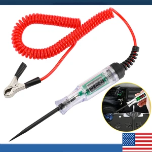 Probador de circuitos para automóvil Pluma Herramienta de luz de sonda de prueba de fusibles automáticos para 6V 12V 24V DC - Imagen 1 de 22