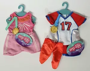 My Life As Gymnast & Soccer Uniform Dress-up Costume Outfit Lot for 18" Dolls - Picture 1 of 2