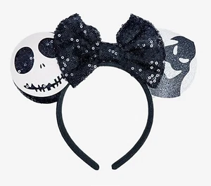 Disney PESADILLA ANTES DE NAVIDAD Jack Oogie Boogie Orejas de ratón Diadema Lentejuelas - Imagen 1 de 1