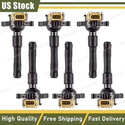 Bobinas de ignição 6 peças 12131748017 para Land Range Rover Freelander BMW M5 325Ci X5 - Imagem 1 de 4