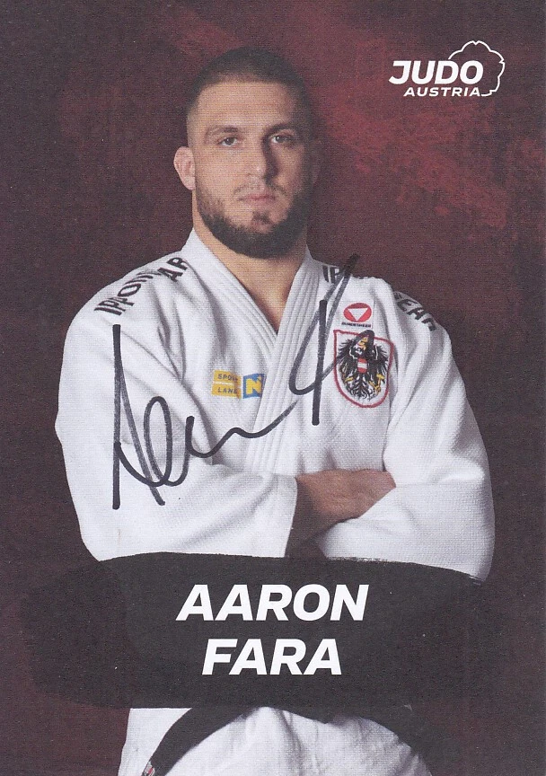Aaron FARA - Österreich, Gold Jun.-EM 2016 Judo, Original-Autogramm! - Bild 1 von 1