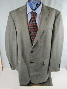 Jos. A. Bank Sport Coat Jacket Blazer 2 Button Size 46L Gray Wool - Picture 1 of 12