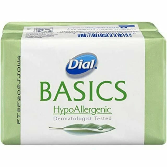 Dial 2 Bars Basics Hypoallergenic Bar Soap - White