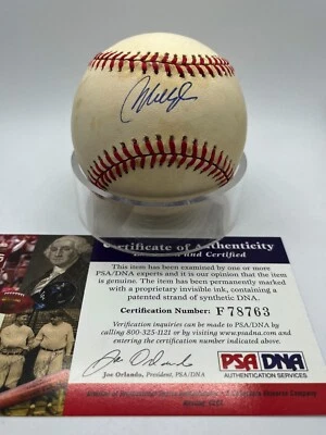 Mo Vaughn Red Sox Angels Mets Signed Autograph OMLB Baseball PSA DNA *63 - Image 1 of 3