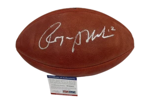 ROGER STAUBACH SIGNED NFL GAME DUKE BALL DALLAS COWBOYS AUTOGRAPH PSA COA 2 - Picture 1 of 1