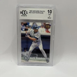 Error 1995 Pacific Seattle Mariners #42 Alex Rodriguez Mariners MGS 10 BCCG - Bild 1 von 2